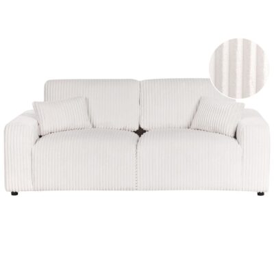 3-sits soffa Sandora - Vit, Svart