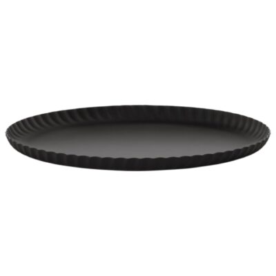 Alessi Pleats bricka 23 cm, svart