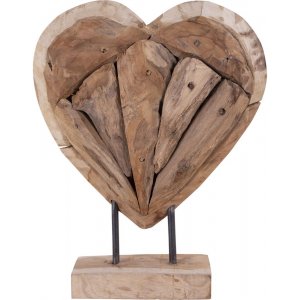 Almada dekoration hjärta – Teak