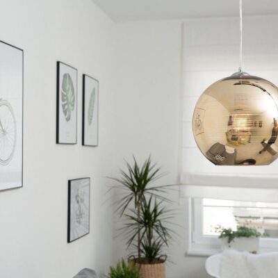 Asaro Taklampa 25 cm - Guld