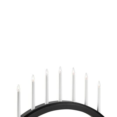 Avento Adventsljusstake Svart 7 Ljus