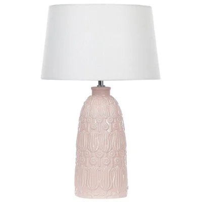 Azzurvi Bordslampa 56 cm E27 - Rosa/Vit