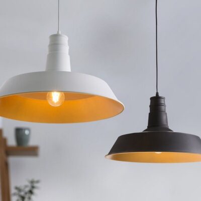 Bayou Taklampa 9 cm - Vit