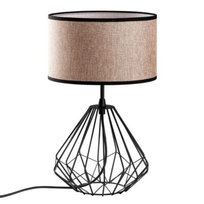 Bordslampa Almasi Mink / Svart - Mink / Svart