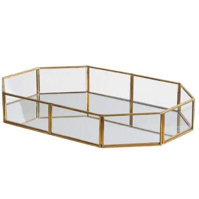 Bricka Chabris Guld/transparent - Guld/transparent