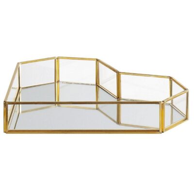 Bricka Pontivy Guld/transparent - Guld/transparent