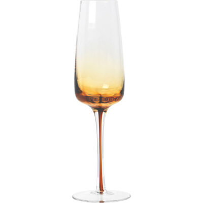 Broste 'Amber' Munblåst champagneglas