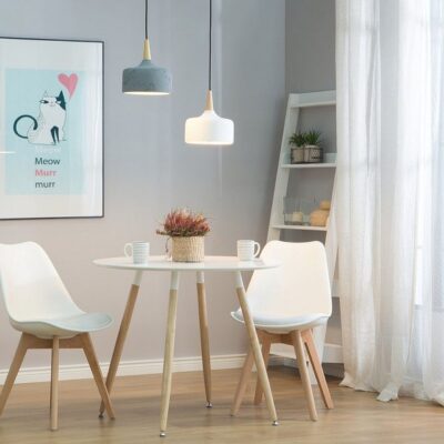 Burano Taklampa 24 cm - Vit