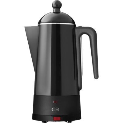 C3 Perkolator Design Sladdlös Svart 10 Koppar