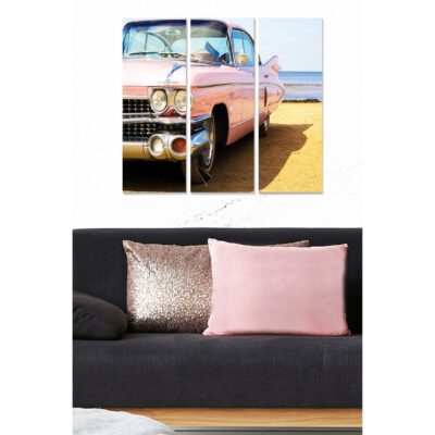 Canvastavla Transportation 3-pack Flerfärgad - 20x50 cm