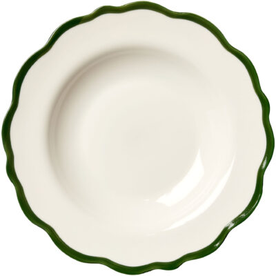 Decotique Fleur Skål 23 cm, mörkgrön