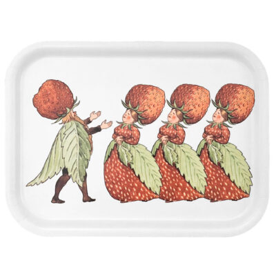 Design house stockholm Elsa Beskow bricka 27 × 20 cm, The Strawberry Family