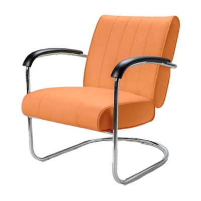 Diner stol nostalgi med armstöd (Färg: SVART)