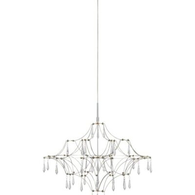 Efesos Kristallkrona Stål 60 cm