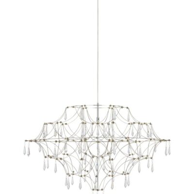 Efesos Kristallkrona Stål 80 cm