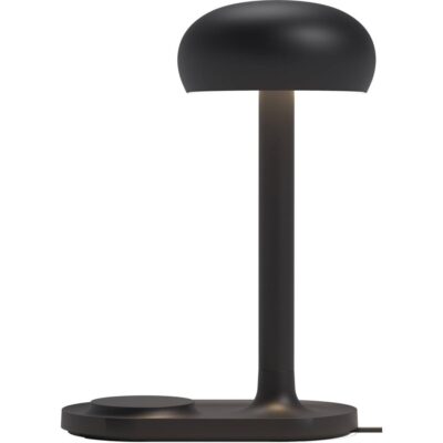 Emendo lampa med trådlös Qi-laddare, black
