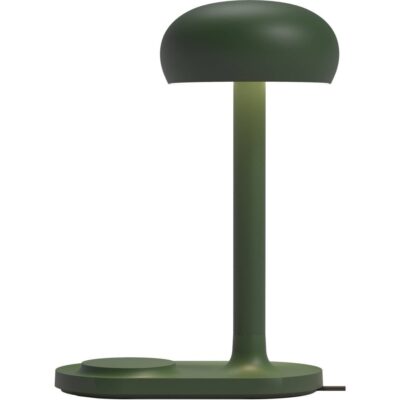 Emendo lampa med trådlös Qi-laddare, emerald