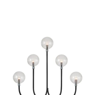 Enys Adventsljusstake Svart/Transparent