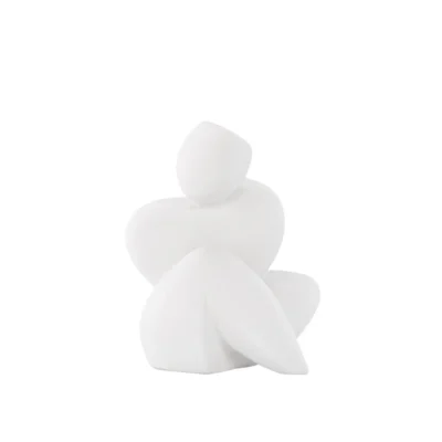 Floda Skulptur 9x14 cm - Vit