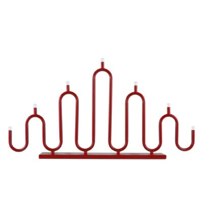 Globen lighting 7 Adventsljusstake, röd