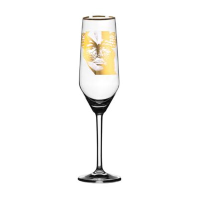 Golden Butterfly Champagneglas 24 cm - Guld