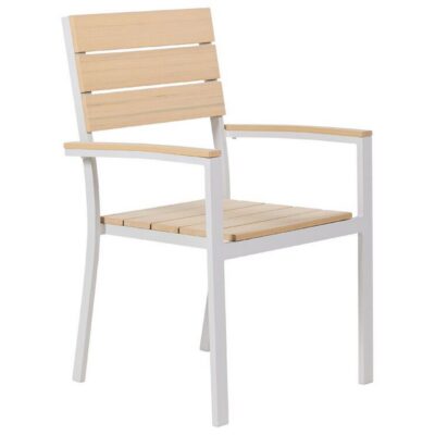 Grosseto Karmstol Utomhus - Beige/Vit