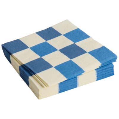 Hay Lunch servett, off-white/blue