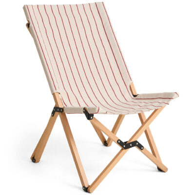 Hay Outdoor Market hopfällbar stol, beige/röd
