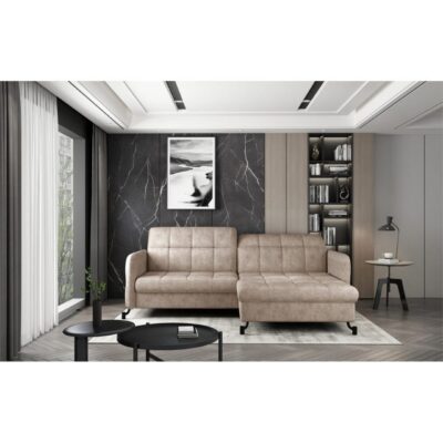 Hörnsoffa Eltap Lorelle 225x160x105 cm - Dora 21, Beige, Höger