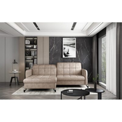 Hörnsoffa Eltap Lorelle 225x160x105 cm - Dora 21, Beige, Vänster