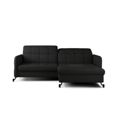 Hörnsoffa Eltap Lorelle 225x160x105 cm - Inari 100, Svart, Höger