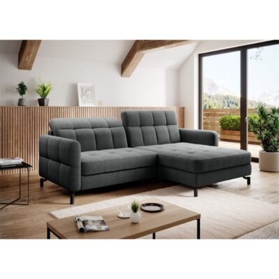 Hörnsoffa Eltap Lorelle 225x160x105 cm - Inari 96, Mörkgrå, Höger
