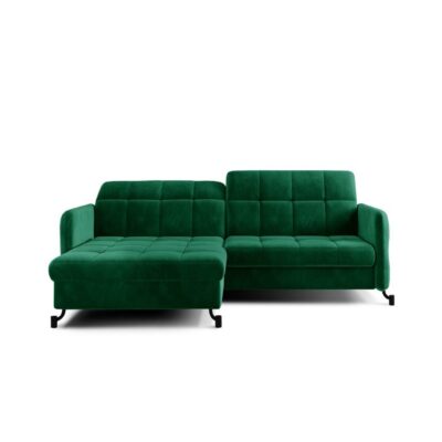 Hörnsoffa Eltap Lorelle 225x160x105 cm - Kronos 19, Mörkgrön, Vänster