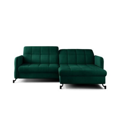 Hörnsoffa Eltap Lorelle 225x160x105 cm - Monolit 37, Grön, Höger