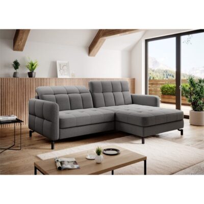 Hörnsoffa Eltap Lorelle 225x160x105 cm - Omega 13, Mörkgrå, Höger