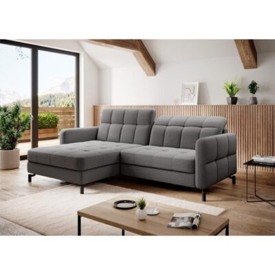 Hörnsoffa Eltap Lorelle 225x160x105 cm - Omega 13, Mörkgrå, Vänster