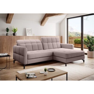 Hörnsoffa Eltap Lorelle 225x160x105 cm - Omega 91, Rosa, Höger