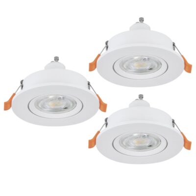 Infälld Lampa Barranco 30 mm 3000K Set om 3 - Vit