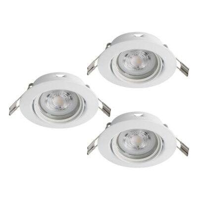Infälld Lampa Favazzina 88 mm set med 3 - Vit