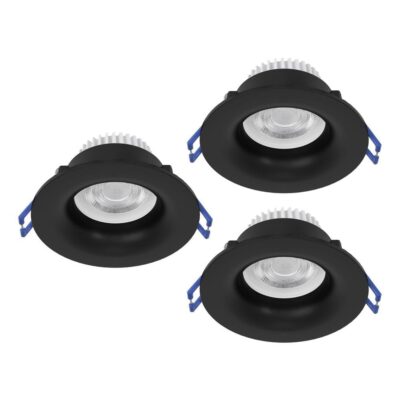 Infälld Lampa Salabate 88 mm Set om 3 - Svart