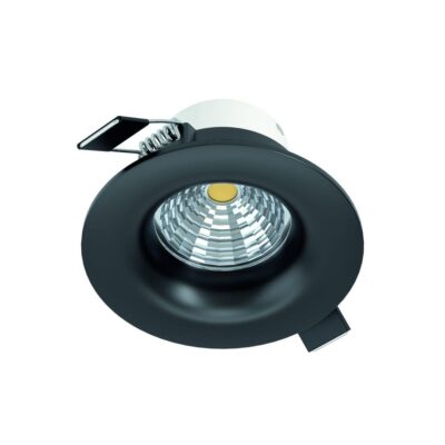 Infälld Lampa Saliceto Stel 88 mm 2700K - Svart
