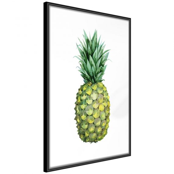 Inramad Poster / Tavla – Unripe Pineapple – 60×90 Svart ram