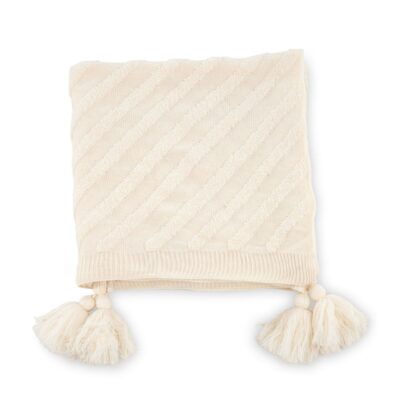 Katlyn Pläd 130x170 cm - Vit