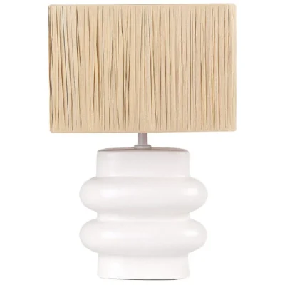 Kulsa Bordslampa 42 cm E27 - Vit/Beige