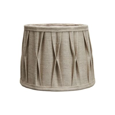 Lampskärm Sofia Plisse Stygn Natur - Pr Home (Storlek: Ø 25 cm)