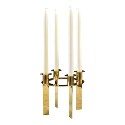 Ljusstake Mässing / Adventsljusstake