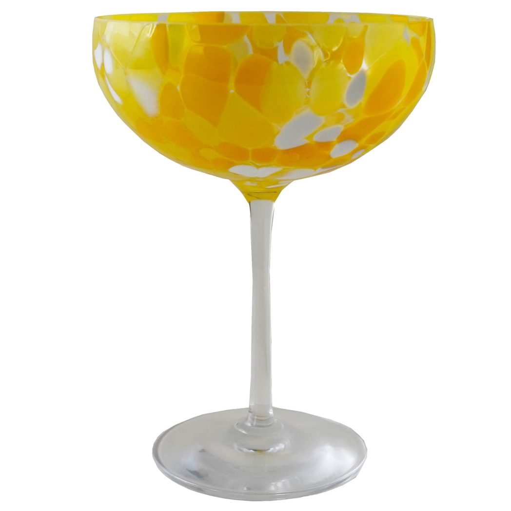 Magnor Swirl champagneglas 22 cl, gul