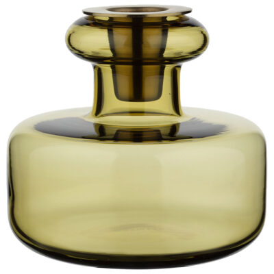 Marimekko Puteli Ljusstake, grön umbra