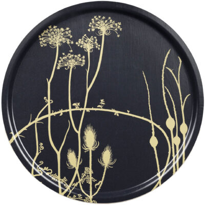 Marimekko Vuoren Kasvit bricka 65 cm, midnight blue