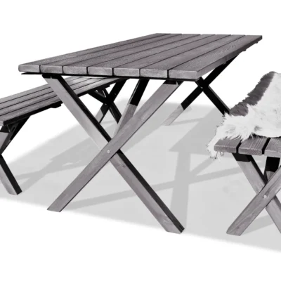 Matgrupp Utomhus Scottsdale Fasta 190 + 6 Kungshamn Stol Shabby Chic - KWA